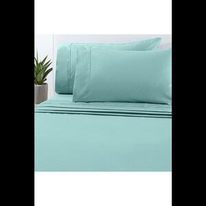 Concierge Collection 1200 TC Cotton-Rich Pillowcases Eggshell Blue
